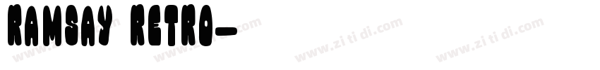 Ramsay Retro字体转换